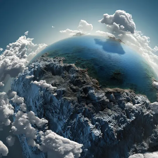地球的太空视图