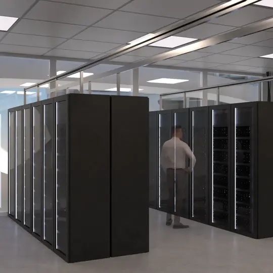 数据中心的 3D 模型