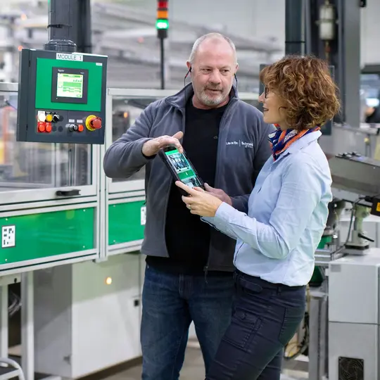 people in factory