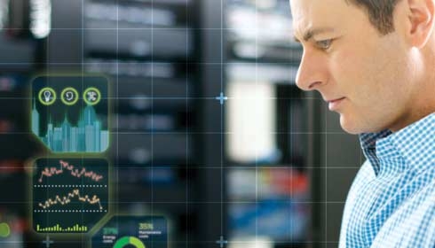 可通过服务器机房的平板电脑监控能源管理软件、成可持续发展报告、数据中心管理、物联网。