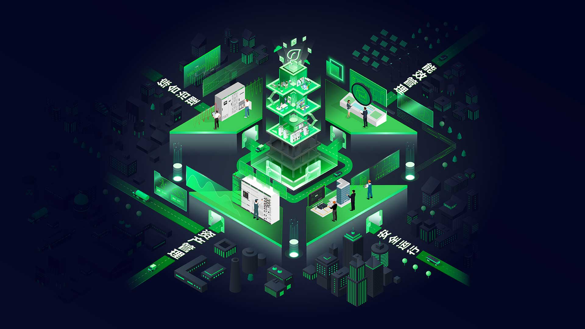 Infographic in green